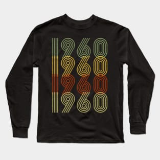 1960 l 60th Birthday Gift 2020 Retro Vintage Style Long Sleeve T-Shirt